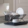 Better Houseware 1483 Junior Folding Dish Rack, Black view 4