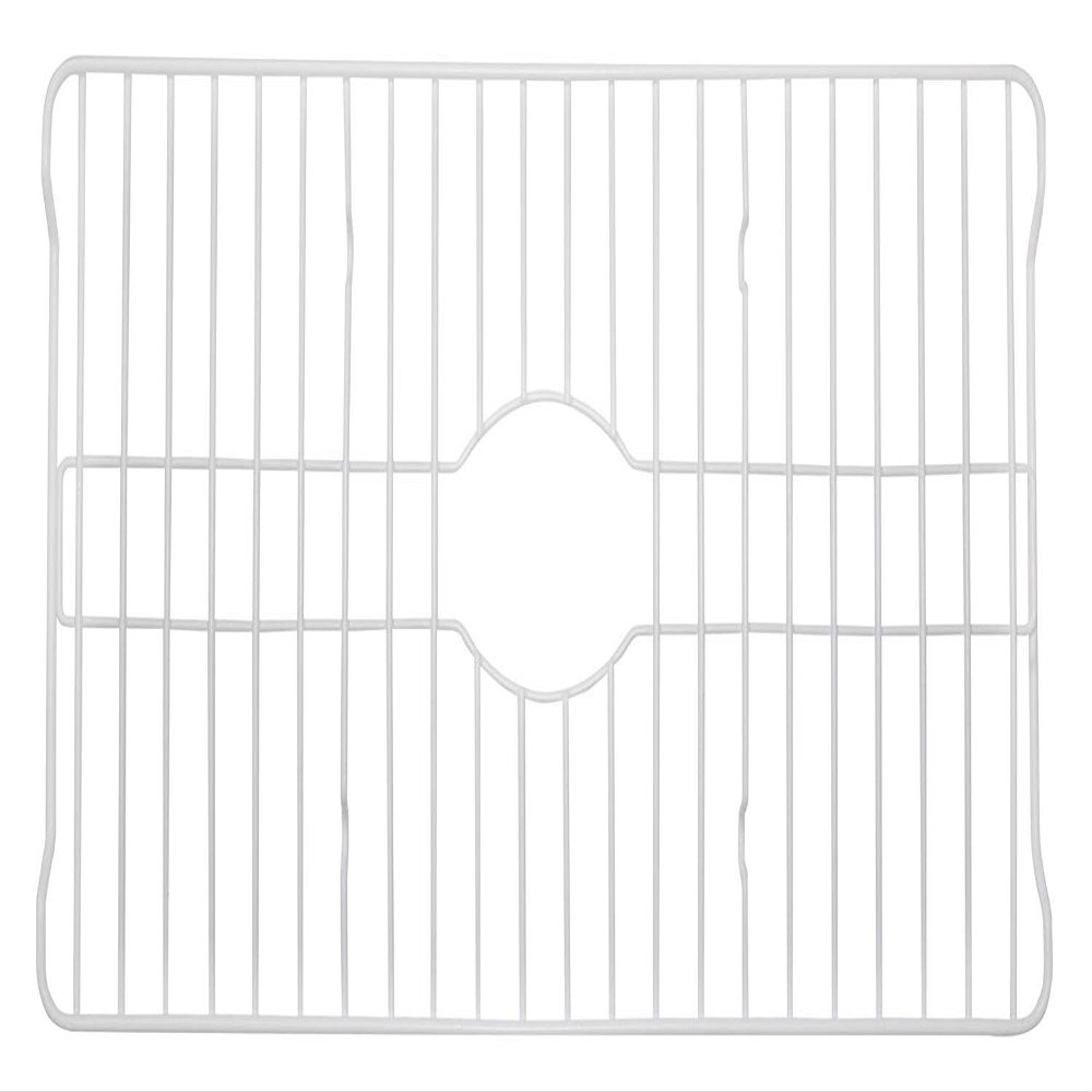 Better Houseware Sink Protectors for Kitchen Sink, Protective Metal Grid, 24.125x12.75x1 inches, White Kitchen Sink Mat to Shield Sink Base from Scratches, Rust-Resistant Coating, XL