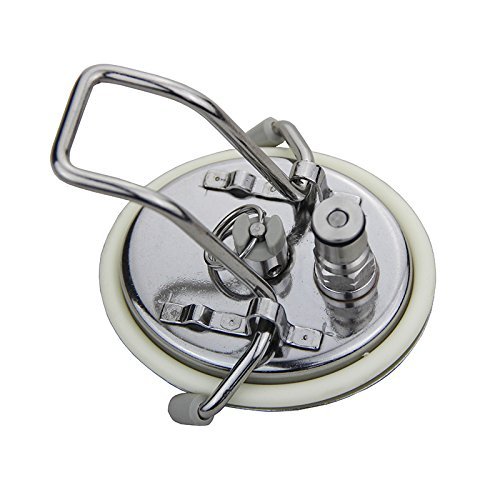 UP100 Carbonation Corny Beer Keg Lid Cornelius Style in-Built Pin/Ball Lock Gas Disconnect Homebrew Kegging