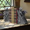 Design Toscano Castle Dragon Gothic Decor Decorative Bookend Statues, 8 Inch, Set of Two, Polyresin, Grey Stone view 2