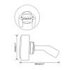 Shower Head Holder Handheld Shower Wand Holder Shower Handle Holder Wall Mount,Shower Sprayer Holder Brass RV Shower Adjustable Bidet Spray Head Holder Showerhead Holder,Brushed Nickel view 2