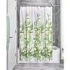 iDesign Anzu Fabric Shower Curtain, Green, 72" x 72" view 2