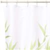 iDesign Anzu Fabric Shower Curtain, Green, 72" x 72" view 3