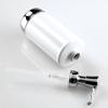 InterDesign York Ceramic Soap & Lotion Dispenser Pump, for Kitchen or Bathroom Countertops - White/Chrome view 4