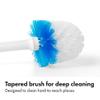 OXO Good Grips Compact Toilet Brush & Canister, Toilet Bowl Brush and Holder with Automatic Canister Door, Bathroom and Small Spaces Cleaning Supplies Essential view 3