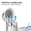 OXO Good Grips Stainless Steel Toothbrush Organizer, Bathroom Organizer and Storage, Toothbrush Holder for Countertop, Sleek Modern Bathroom Accessories view 2