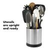 OXO Good Grips Stainless Steel Rotating Utensil Holder view 3