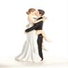 Wedding Collectibles Funny Kissing Wedding Cake Topper with Bride and Groom | Fun, Humorous Figurine | Fine Porcelain | 5.5 Inches view 3