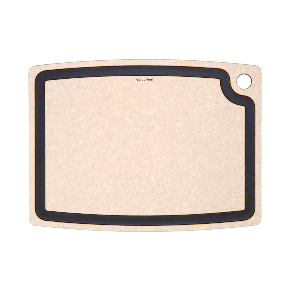 Epicurean Gourmet Series Cutting Board with Juice Groove, 17.5-Inch by 13-Inch, Natural/Slate