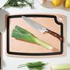 Epicurean Gourmet Series Cutting Board with Juice Groove, 17.5-Inch by 13-Inch, Natural/Slate view 2