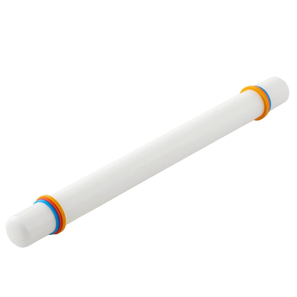Wilton Large Fondant Rolling Pin with Guide Rings - Fondant Roller Ideal for Rolling Large Amounts of Fondant on Tiered Cakes, 20-Inch