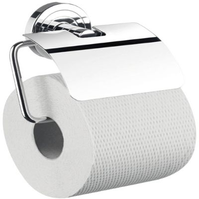 Emco Polo Paper Holder with lid, Chrome-Plated (70000100), Brass, Other, 60 x 115 x 138