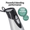 Hamilton Beach 4-in-1 Electric Immersion Hand Blender with Handheld Blending Stick, Whisk + 3-Cup Food & Vegetable Chopper Bowl, 2-Speeds, 225 Watts, Silver and Stainless Steel (59765) view 4
