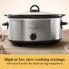 Crock-Pot 7 Quart Oval Manual Slow Cooker, Stainless Steel (SCV700-S-BR), Versatile Cookware for Large Families or Entertaining view 3