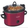 Crock-Pot 6-Quart Cook & Carry Oval Manual Portable Slow Cooker, Red - SCCPVL600-R view 1