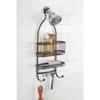 iDesign 61971 York Lyra Hanging Shower Organizer - 10" x 4" x 22", Bronze view 4