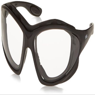 Honeywell Uvex Home Seismic Black Safety Glasses With Clear Anti-ScratchHard Coat Lens (S0600)