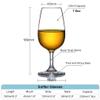 MICHLEY Unbreakable Stemmed Wine Glasses, 100% Tritan Plastic Snifter Glasses, BPA-free & Dishwasher Safe, Small Size 7.8 oz,Set of 4 view 2
