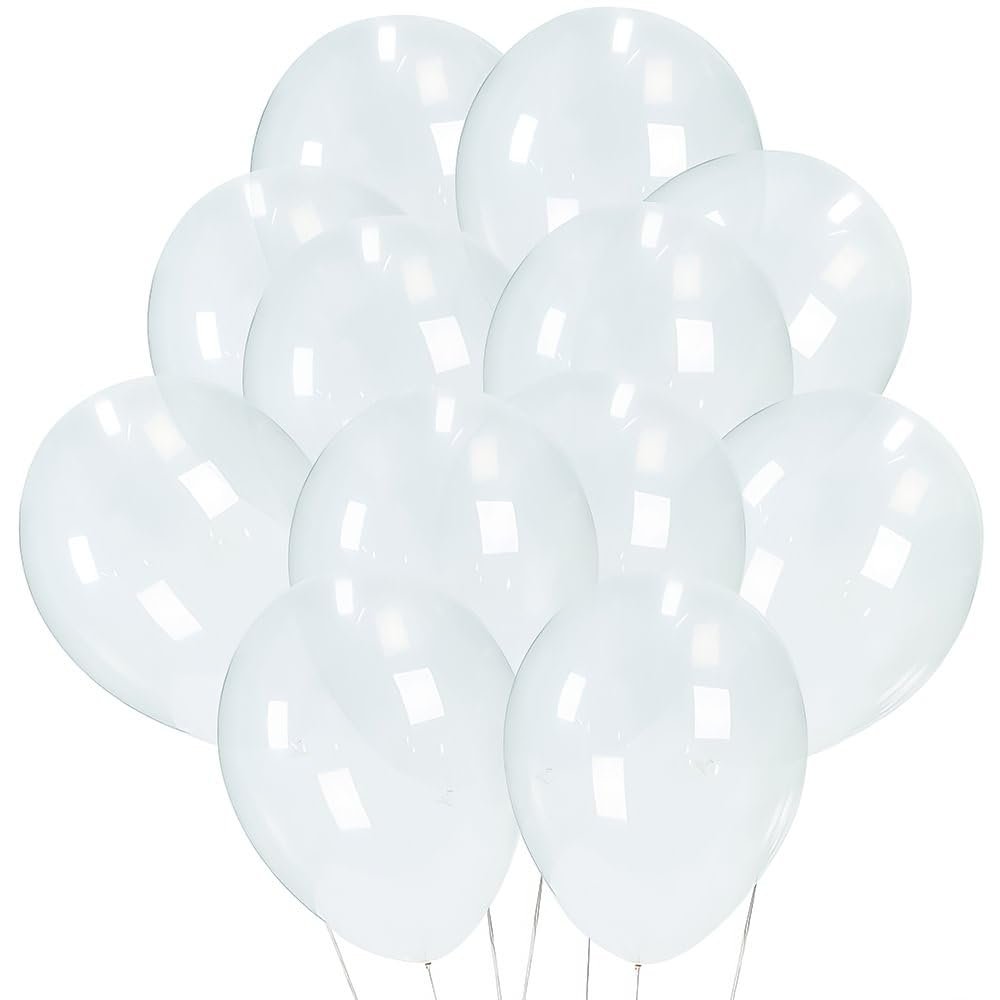 11" DIAMOND CLEAR BALLOONS 2DZ - Party Decor - 24 Pieces