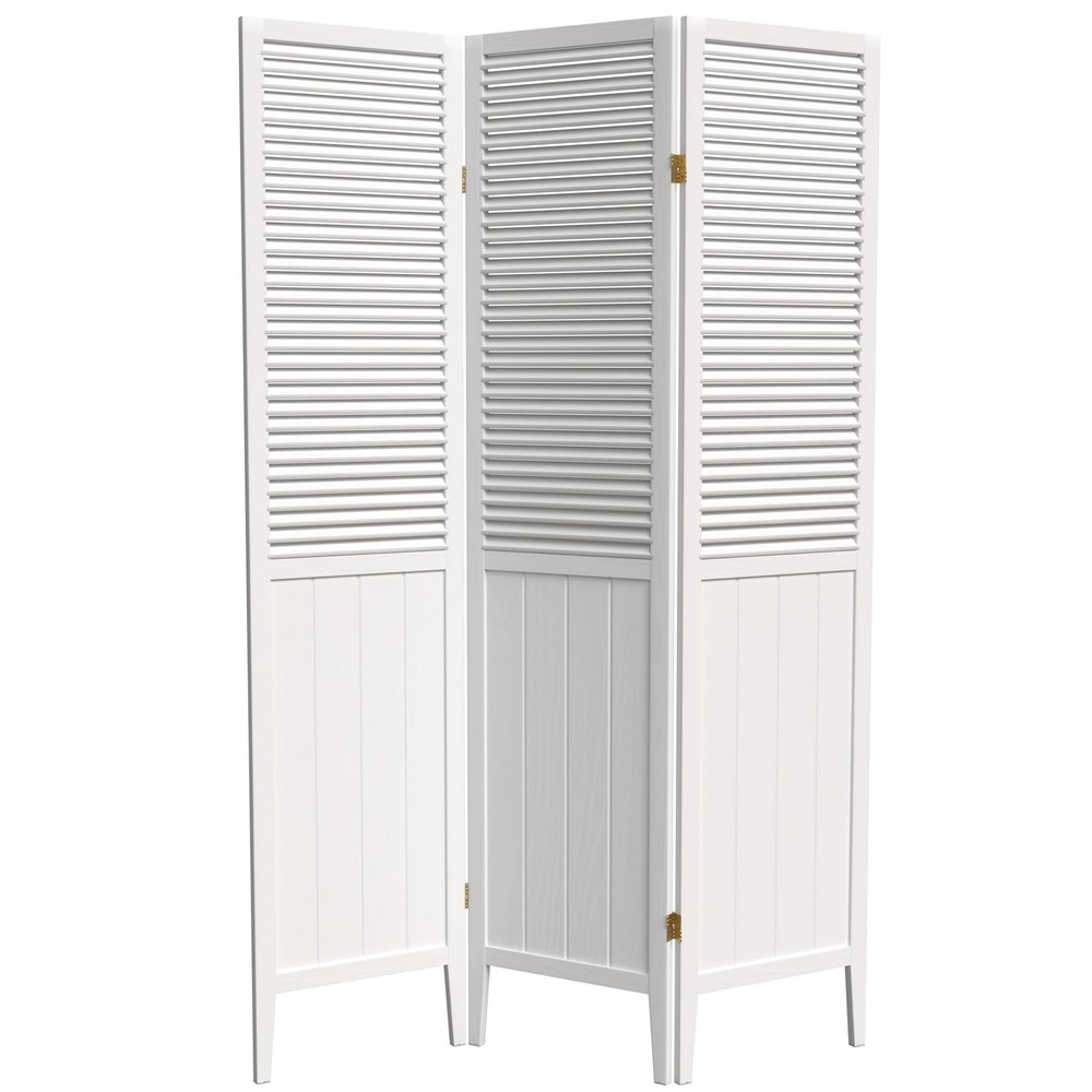 Red Lantern 6 ft. Tall Beadboard Divider - White - 3 Panels