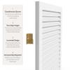 Red Lantern 6 ft. Tall Beadboard Divider - White - 3 Panels view 4