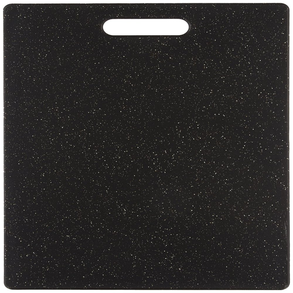 Dexas Grippboard Cutting Board with Non-Slip Feet, 11 by 14.5 inches, Dark Granite pattern and Black