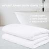Cotton Paradise 100% Cotton 40x80 Oversized Bath Sheet, Extra Large Turkish Bath Towels for Bathroom, White Bathsheet view 2