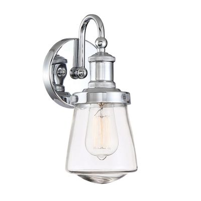 Designers Fountain 69501-CH Taylor Wall Sconce Silver, 11.50x6.25x5.13
