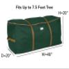 Covermates Keepsakes Christmas Tree Cinch Bag  Durable Polyester Tree Storage with Reinforced Handles & Built-In Cinch Straps  Trees, Lights & Holiday Dcor, Green view 3