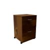 Essentials 2-Drawer Mobile Filing Cabinet from Nexera, Truffle view 1