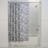 Ellis Curtain Victoria Park, Shower Curtain, Blue 72.00" x 70.00" view 2