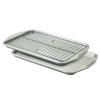 Circulon Total Bakeware Set Nonstick Cookie Baking Sheets with Cooling Rack, 3 Piece, Gray view 1