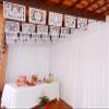 5 pk White Picado Papel Picado, Mexican Party Banner, Mexican Paper Banner for Parties, Papel Picado White Wedding 60 ft WS700 view 2