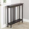The Lakeside Collection Slim Space Saving Accent Table 36" W x 7" D x 32" H - Antique Black view 2