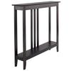 The Lakeside Collection Slim Space Saving Accent Table 36" W x 7" D x 32" H - Antique Black view 4