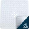SlipX Solutions Essential Square Shower Mat, 21"x21", Grippy Textured Surface, 25% Stronger Suction Cups, Non-Slip Shower Floor Mat for Bathers of All Ages, Fits Standard Shower Stalls & Tubs, White view 1