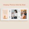 Golden State Art, 4x6 Three Picture Frame Trifold Hinged Photo Frame with 3 Openings, Desk Top Family Picture Collage, with Real Glass (4x6 Triple, White, 1-Pack) view 3