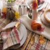 DII Give Thanks Plaid Fall Table Decor, Autumn & Thanksgiving Tabletop Linens, 70" Round Tablecloth view 3