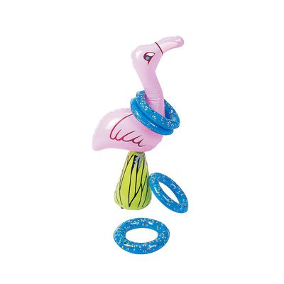 Fun Express INFLATE Beach Flamingo Ring TOSS