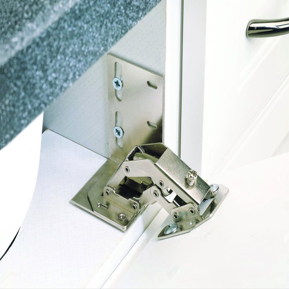 Rev-A-Shelf 6552-ETH-10 Euro Face Frame Tip-Out Tray Hinge, Chrome