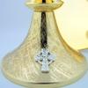Big 8 1/4" Church Chapel Gold Gilded Priest Celtic Chalice & Paten Pastor Gift view 3