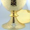 Big 8 1/4" Church Chapel Gold Gilded Priest Celtic Chalice & Paten Pastor Gift view 4