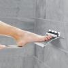Sanliv Shower Foot Rest - Heavy Duty Shower Footrest for Shaving Legs, Wall-Mounted Foldable Foot Holder Step Stool in Chrome Plated Solid Brass view 2