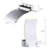 Sanliv Shower Foot Rest - Heavy Duty Shower Footrest for Shaving Legs, Wall-Mounted Foldable Foot Holder Step Stool in Chrome Plated Solid Brass view 4