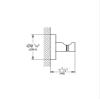 Grohe Essentials Robe Hook in Brushed Nickel InfinityFinish(TM) view 2