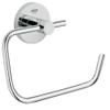 GROHE 40689001 Essentials Wall-Mounted Toilet Paper Holder, Starlight Chrome view 2