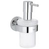 Grohe 40448001 Essentials Soap Dispenser With Holder, StarLight Chrome view 1