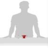 Hario V60 Plastic Coffee Dripper, Size 01, Red view 3