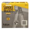 Fulton 2 in. H x 4 in. W Sawhorse Brackets 400 lb. Capacity Black 1 pk view 1