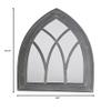 Esschert Design USA WD11 Mirror Gothic, Gray Wash Finish view 2